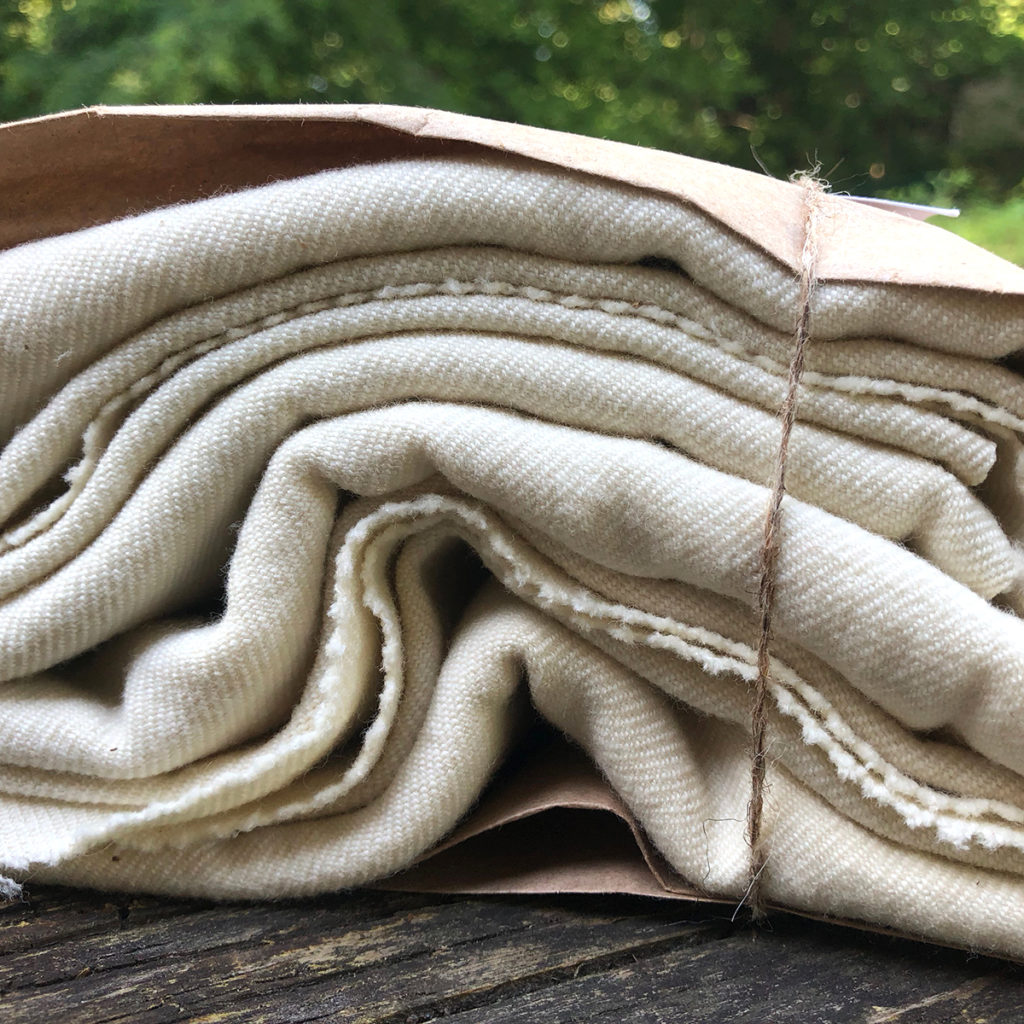 the "Climate-Beneficial Cloth" produced by Fibershed. Photo credit: Mari Stuart.