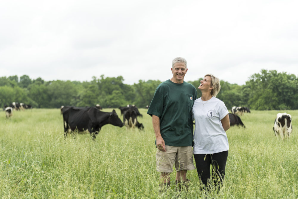 Neill and Cori Lindley of Lindale Organic Dairy. Credit: Organic Valley