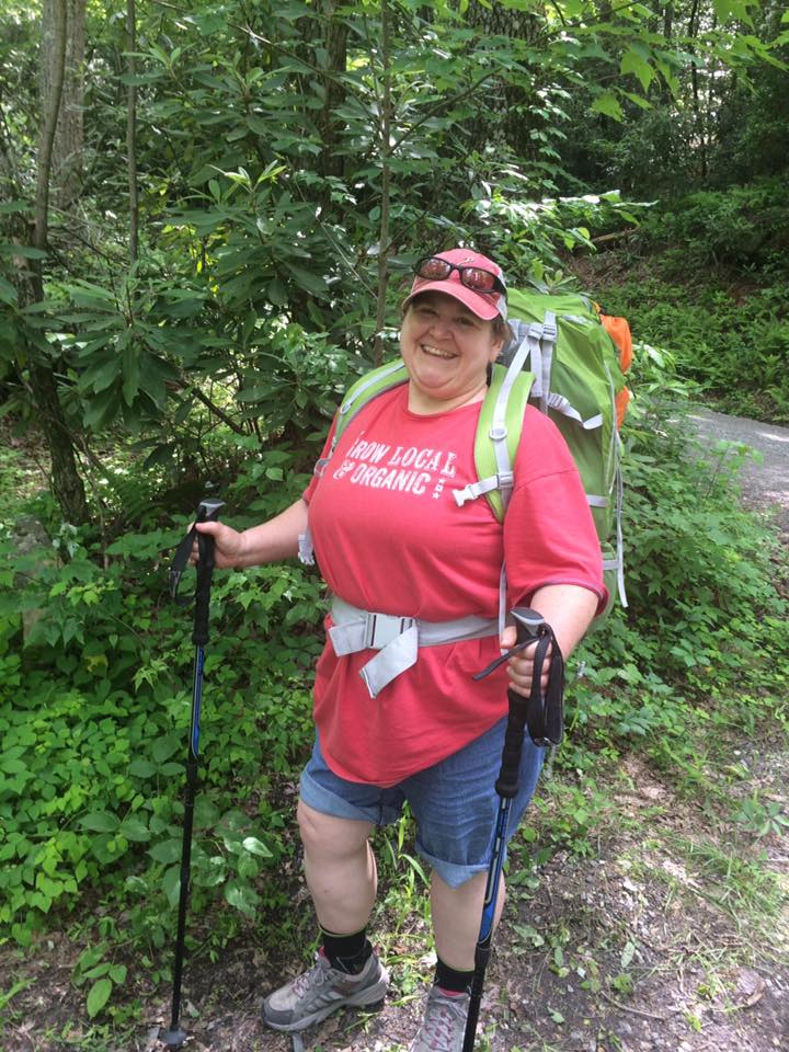 Cheryl hiking